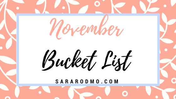 November Bucket List