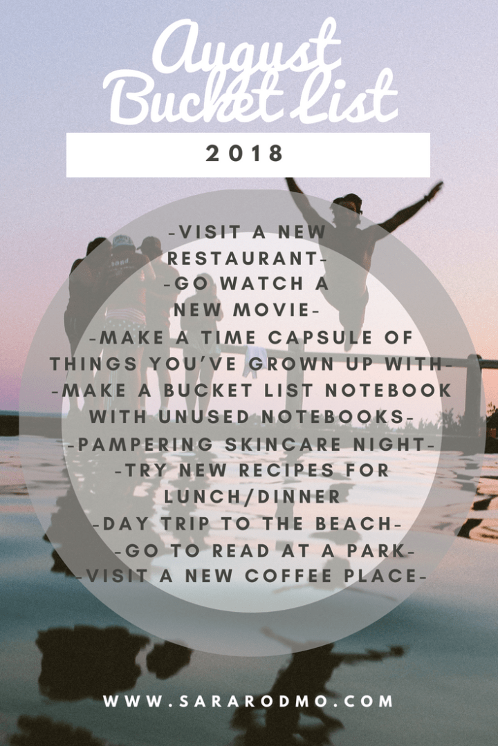 August Bucket List-2